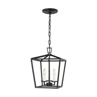 Dianna 3-Light Midnight Black Mini Pendant | The Home Depot
