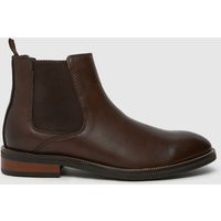 schuh Mens Brown Damon Chelsea Boots, Size: 7 (EU 41) | Schuh