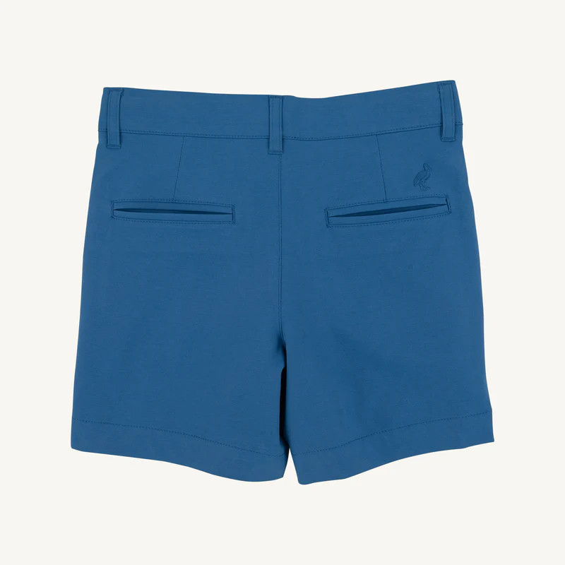 Prepletic Charlie's Chinos Boys Shorts - Wood Boat Blue | The Beaufort Bonnet Company