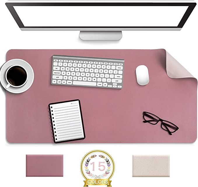 Non-Slip Desk Pad,Mouse Pad,Waterproof PVC Leather Desk Table Protector,Ultra Thin Large Desk Blo... | Amazon (US)