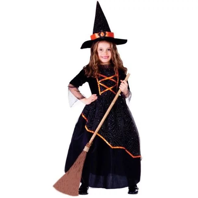 Dress Up America 763-T2 Black & Orange Witch Girls Costume&#44; T2 - Walmart.com | Walmart (US)