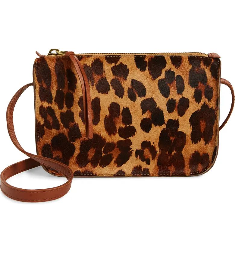 Simple Leopard Print Genuine Calf Hair Crossbody Bag | Nordstrom