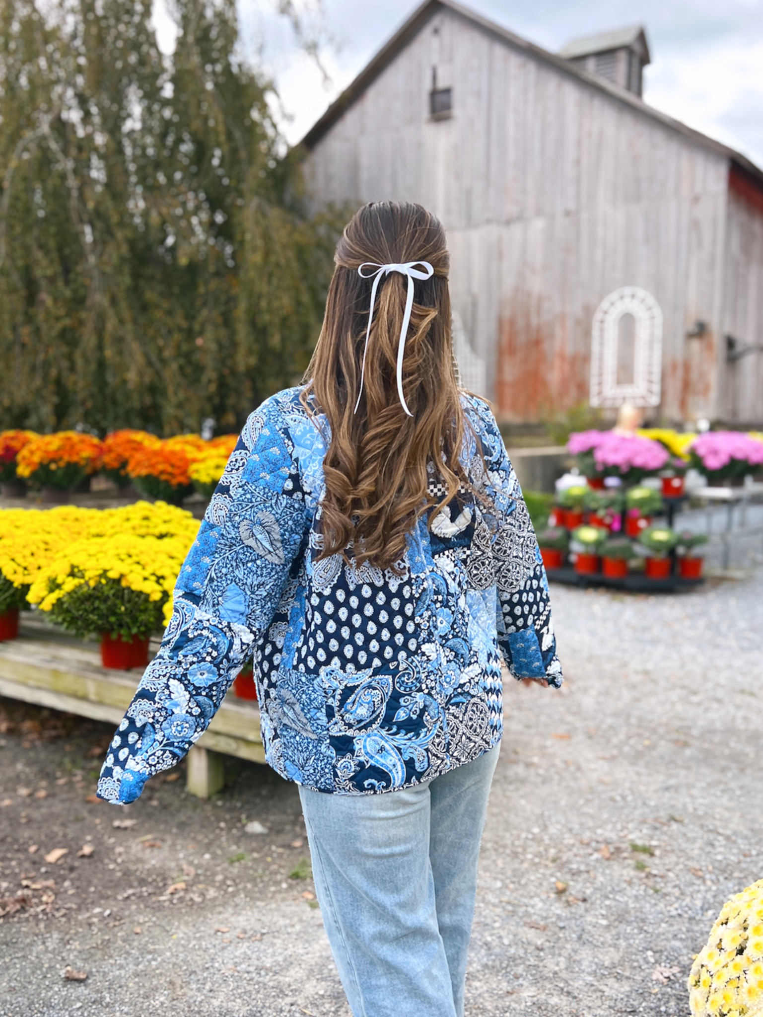 Runs large! I did a Medium but would have preferred a Small. Patchwork jacket / Pattern jacket / blue quilted jacket
Fall outfit Vermont outfit New England fall 
Casual fall style

#LTKHoliday #LTKtravel #LTKfindsunder100