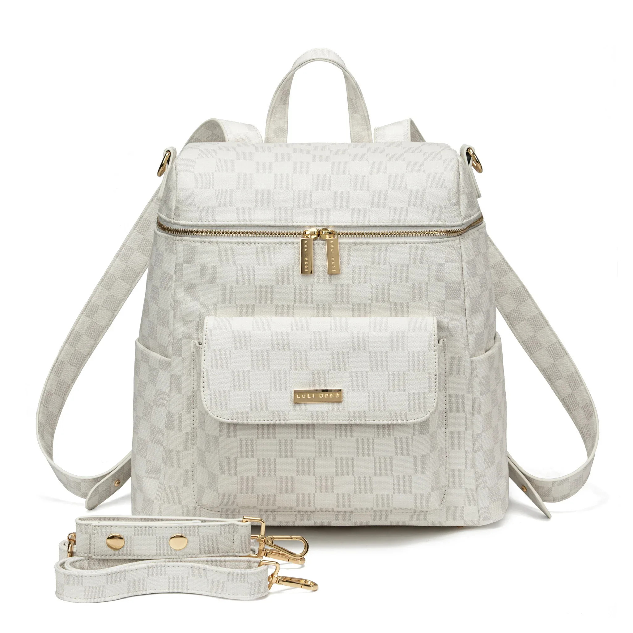 Montecito Diaper Bag Checkered | Luli Bebé