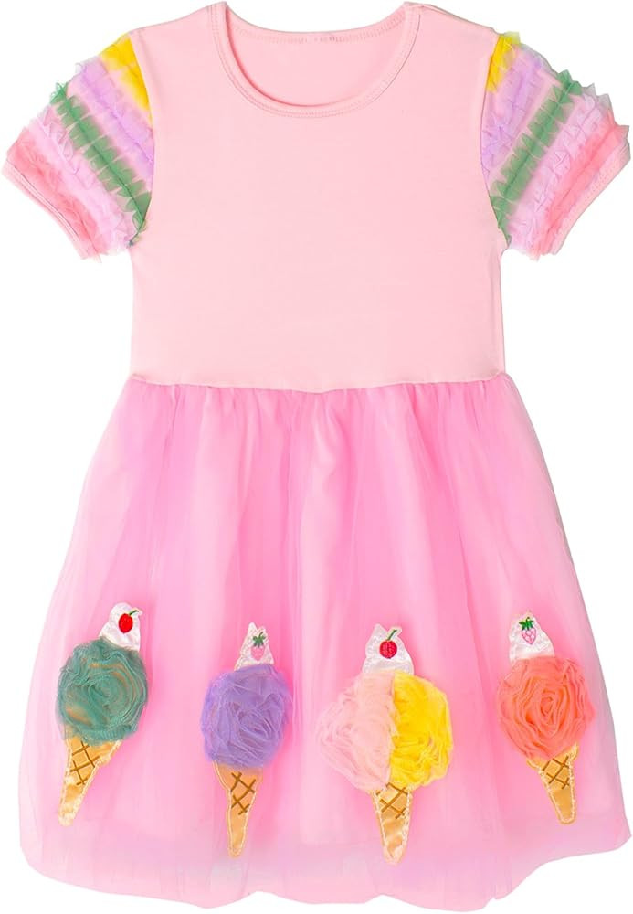 Toddler Girls Dresses Casual Back School Sleeveless Cross Straps Cutout Lined Elastic Waist Patte... | Amazon (US)