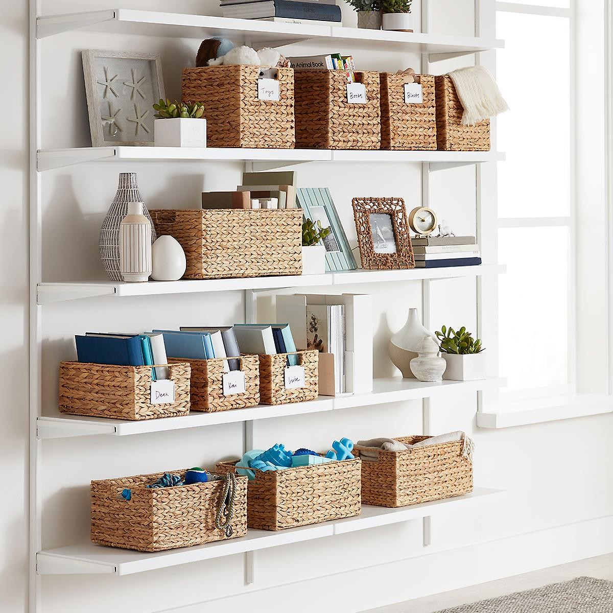 Water Hyacinth Storage Bins with Handles | The Container Store