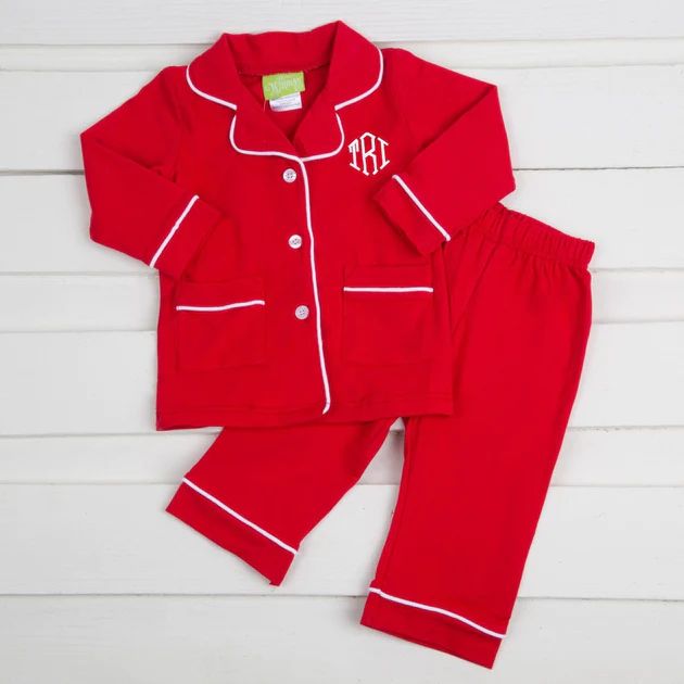 Red Knit Menswear Loungewear | Classic Whimsy