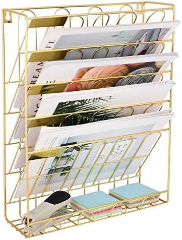 New Superbpag Hanging File Organizer, 6 Tier Wall Mount Document Letter Tray File Organizer for H... | Amazon (US)