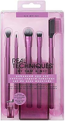 REAL TECHNIQUES Enhanced Set Eyeshadow and Eyeliner Makeup Brush Kit for Every Look | Amazon (US)