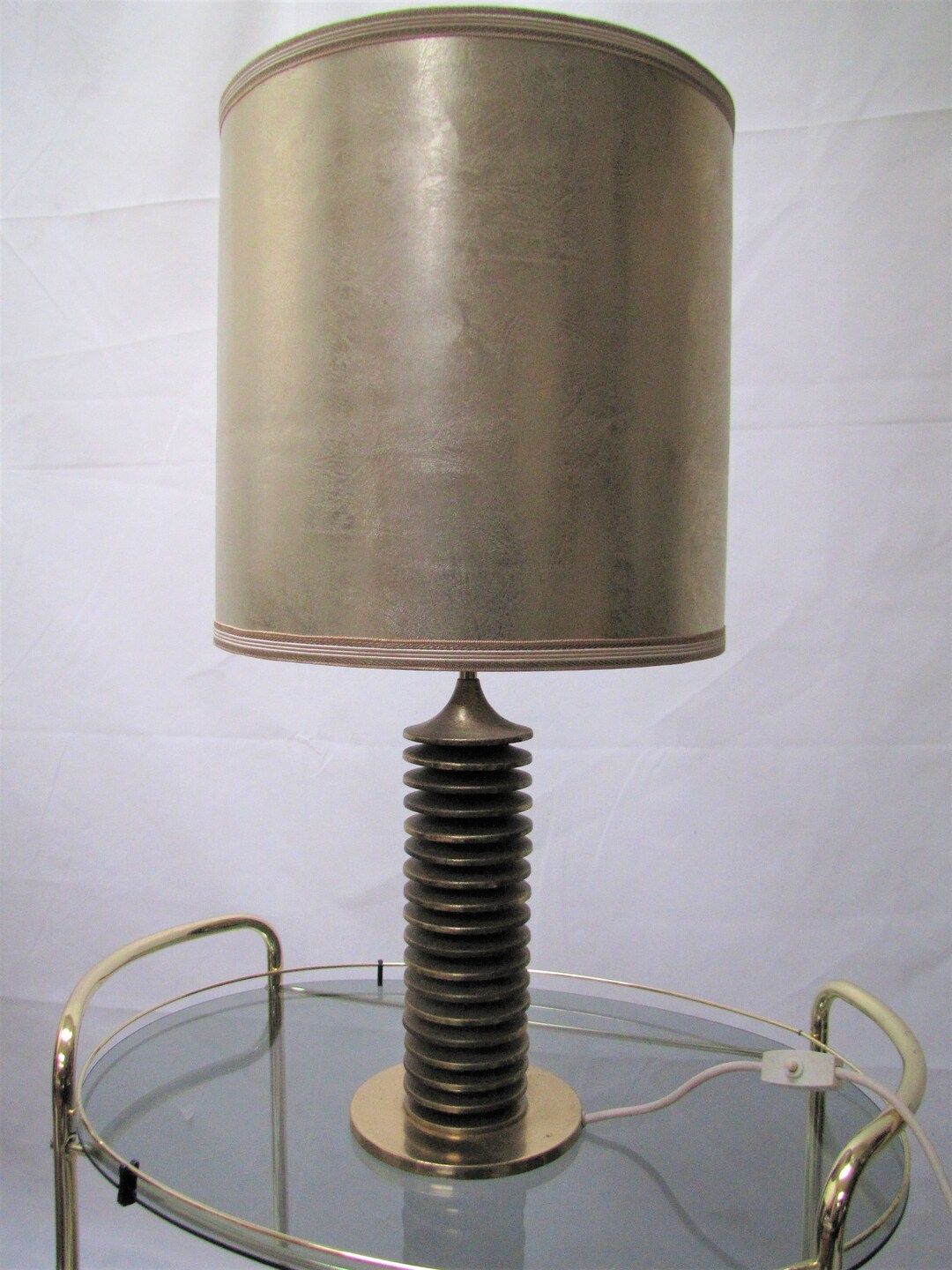rare and high decorative table lamp in brass from the 70s by an unknown designer | Etsy (US)