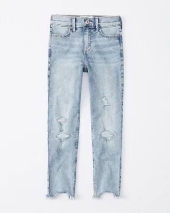 high rise super skinny ankle jeans | abercrombie kids US