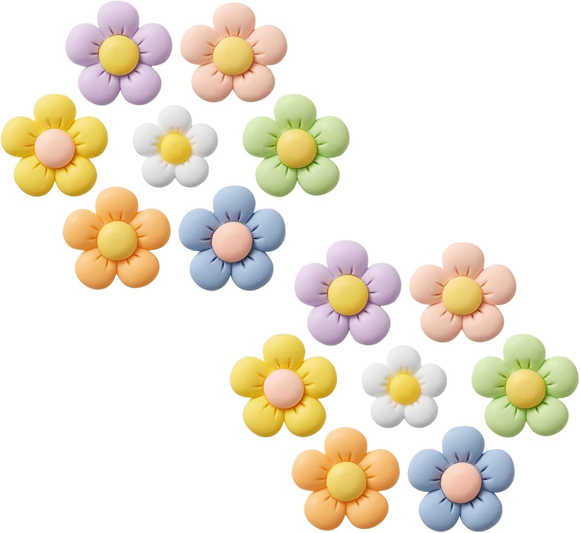 Koxuky 14 Pcs Flower Croc Charms for Girls, Cute Flower Shoe Charms Daisy Croc Charms Shoe Decora... | Amazon (US)