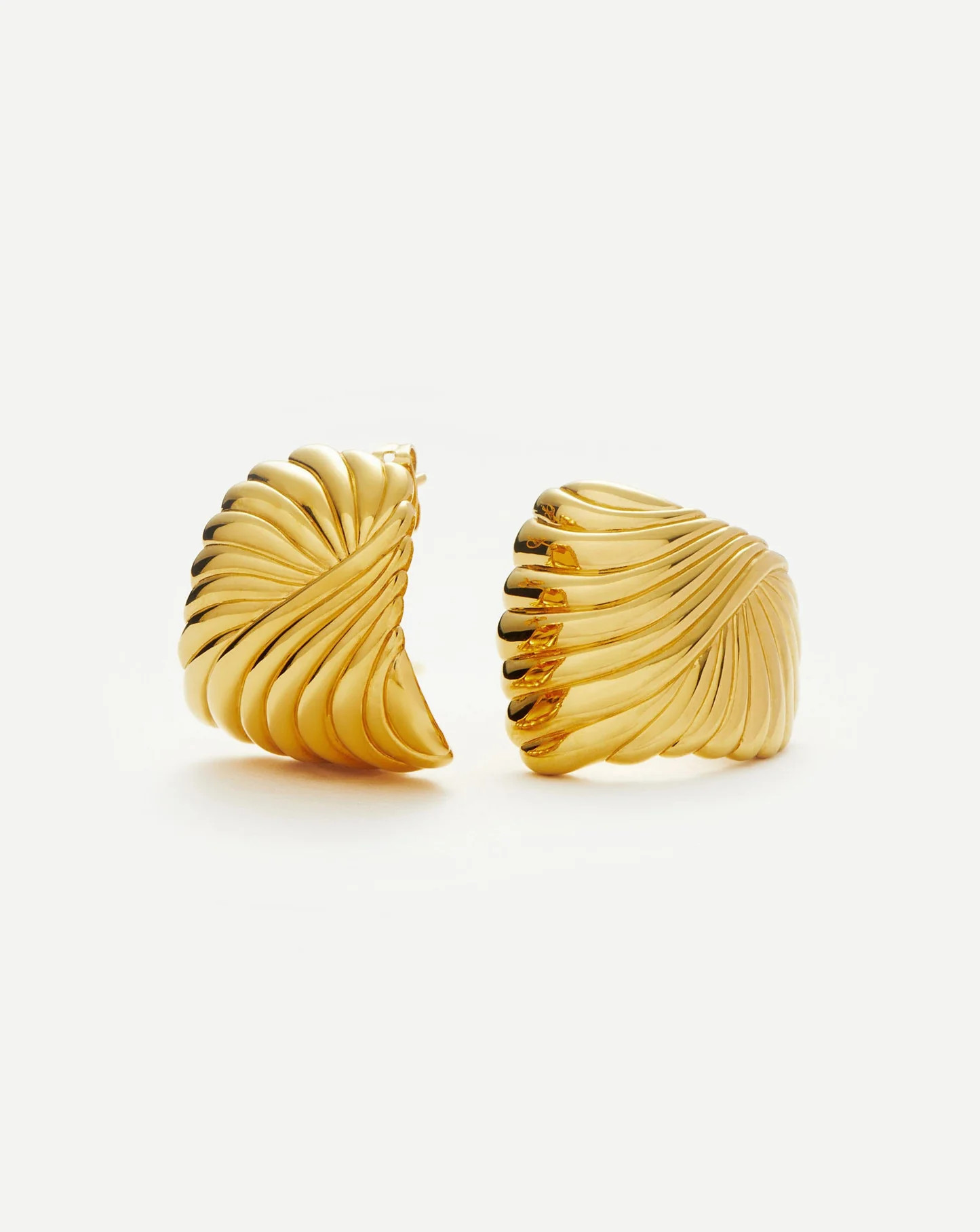 Ripple Oversized Stud Earrings | Missoma US | Missoma US