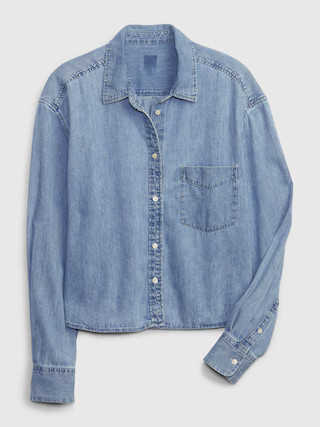 Cropped Denim Shirt | Gap (US)