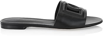 Amazon.com: Dolce&Gabbana, DG Interlocked Leather Sandals, 36 (6), Black : Amazon Luxury | Amazon (US)