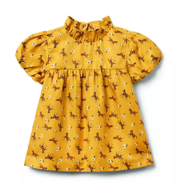 Horse Puff Sleeve Top | Janie and Jack