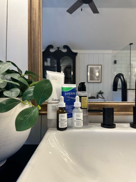 Sharing my skincare routine—all available at Target! My sink is very sensitive to breakouts so my routine is minimal and basic but it works! 

Cleanser: 
I alternate between the Glucoside Foaming Cleanser and the Squalane Cleanser
Scrub: 
I use Differin Deep Cleanser 3x/week - dermatologist recommended 
Serums: 
Snail Mucin is daily, morning and night. 
Ascorbyl Glucoside is daily AM
Niacinamide 10% + Zinc is daily at night 


#LTKxTarget #LTKover40 #LTKbeauty