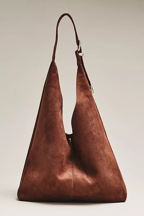Love Knot Faux Suede Buckle Slouchy Bag | Anthropologie (US)
