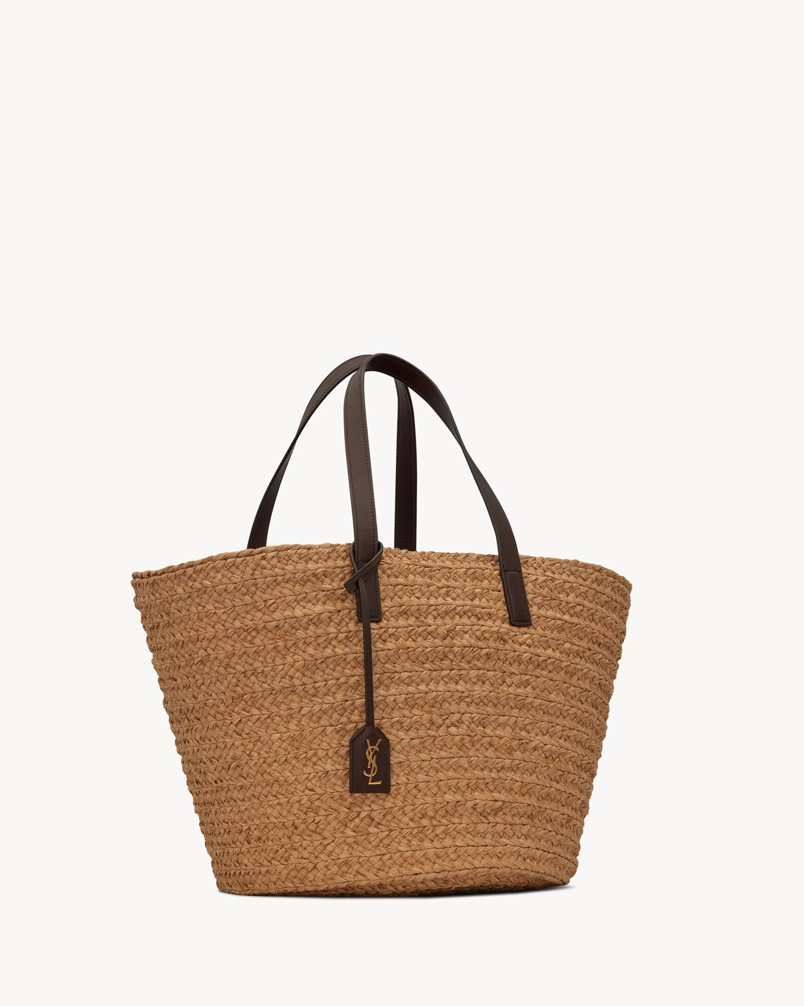 panier medium bag in raffia | Saint Laurent Inc. (Global)