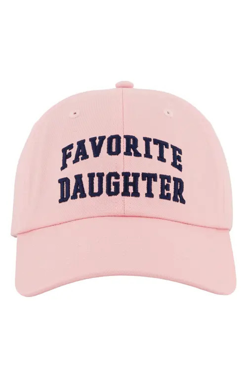 Favorite Daughter All Caps Logo Baseball Cap in Pale Pink at Nordstrom | Nordstrom