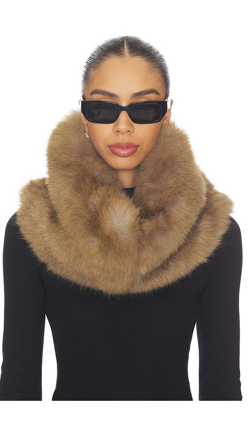 MSGM Faux Fur Scarf in Beige. | Revolve Clothing (Global)