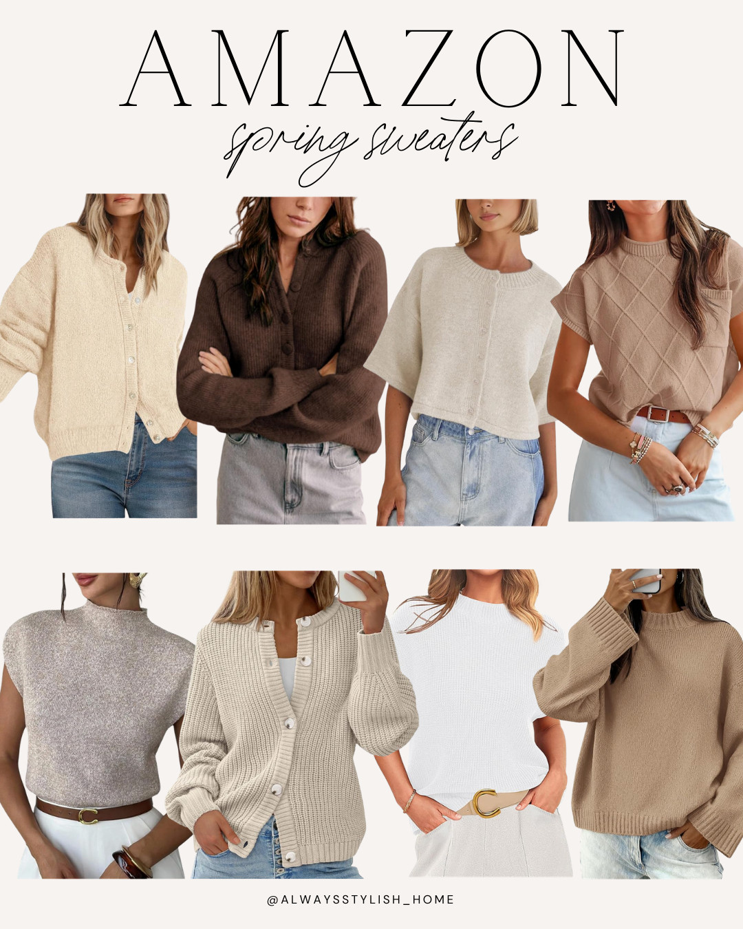 amazon spring sweaters, amazon spring fashion, spring outfit ideas, amazon style, amazon fashion finds 

 #LTKgrwm #LTKootd #LTKSeasonal