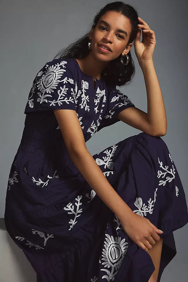 The Somerset Maxi Dress: Embroidered Edition | Anthropologie (US)