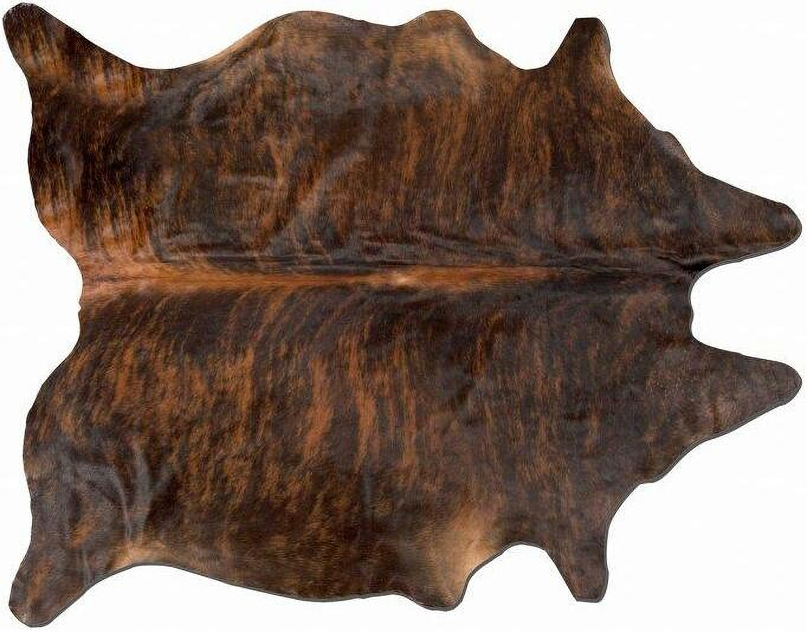 Homeroots Dark Brindle Cowhide Rug 332273 | 1stopbedrooms