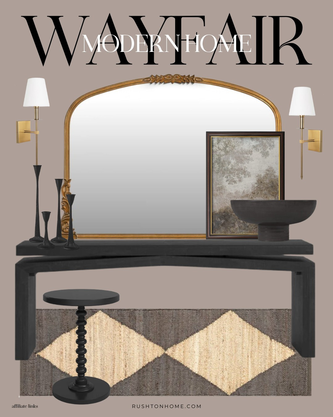 I've been loving these @wayfair home finds! This inspiration pulls together a vibe that feels antique, european, earthy and yet still modern.

Home decor, home design, interior design, furniture, console table, accent chairs, vases, candlesticks, bench, cabinet, sideboard, dining table, side table, mirror, rug, runner, area rug 

 

#LTKWatchNow #LTKHome #LTKSaleAlert