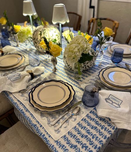 A glimpse at my Friendsgiving tablescape from last week! It was so fun to pull out some of our new pieces from our registry for the first (of hopefully many) dinners hosted in our home. 

I’ve linked what I can on LTK, but I’m also including sources below!

Plates: @maisonmadison from @overthemoon
Napkins: @euclidhome
Napkin rings: @southerntribute
Wine glasses: @estellecoloredglass 
Lamps: Amazon
Lampshades: @amandalindroth 
Placemats: Estate sale

#LTKhome #LTKHoliday #LTKSeasonal