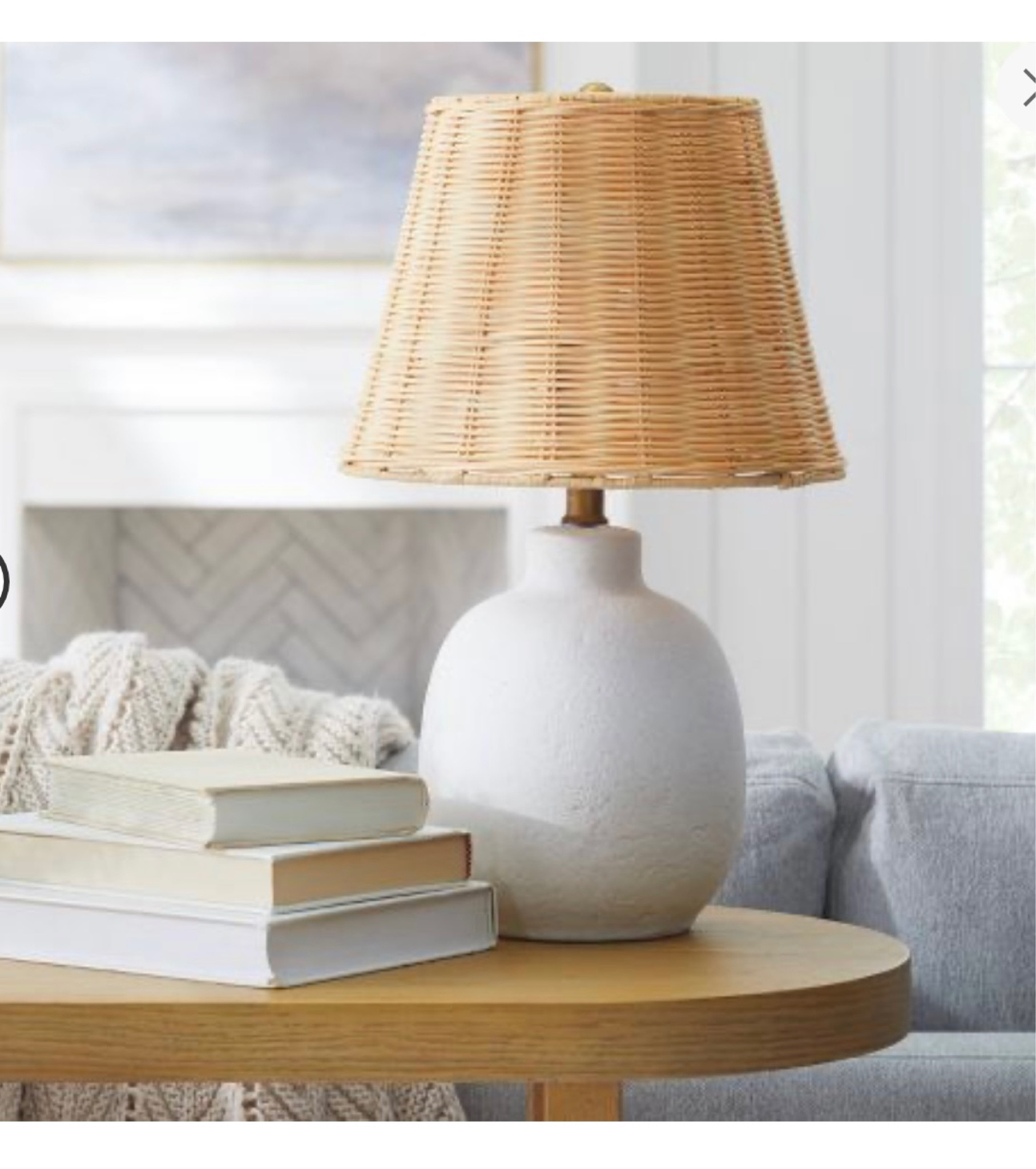 Rattan lamp with dimmable light 

#LTKhome #LTKbaby #LTKunder100