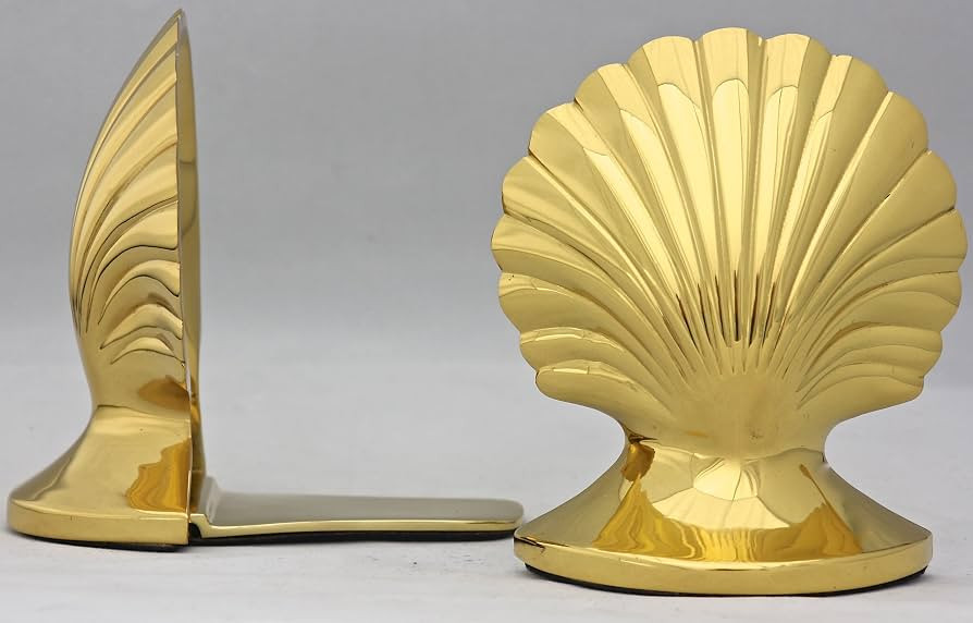 Brass & Silver Traditions Seashell Bookends | Amazon (US)