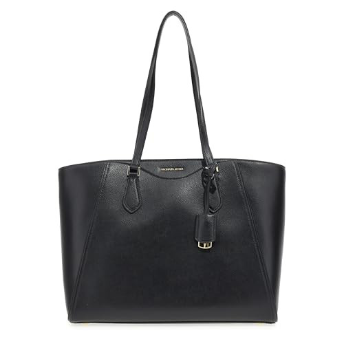 Amazon.com: Michael Kors Taryn Large Multi-Functional Top-Zip Tote Bag, Gold-Tone Hardware/Black ... | Amazon (US)