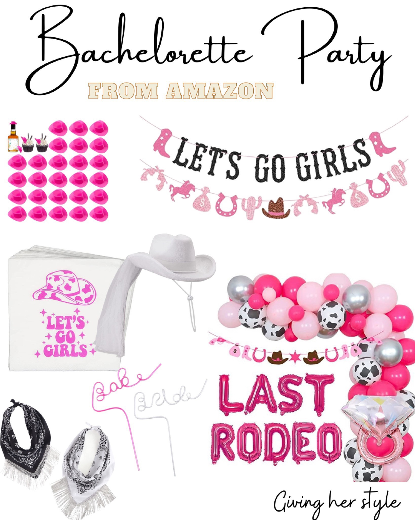 Last rodeo bachelorette party decor from Amazon! 

Amazon, amazon finds. Amazon prime, amazon wedding, amazon bride, amazon bachelorette. Party decor, amazon party decor. Balloon arch, Nash, Nashville, Nashville bachelorette, disco cowgirl. Wedding, bride, bridal, last rodeo, bridal, bachelorette party themes 

#LTKunder100 #LTKtravel #LTKwedding