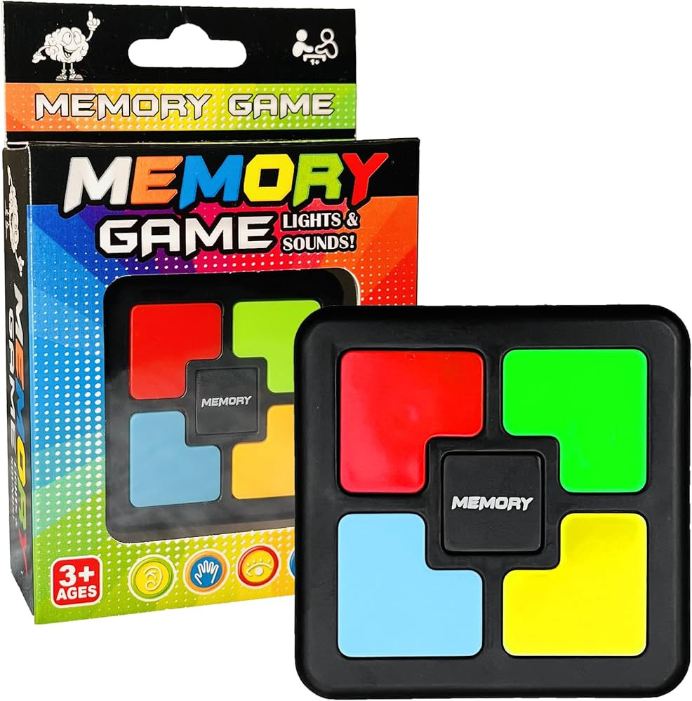 Light Up Memory Game Handheld Electronic Toys Color Memorizing Classic Board Games Quiz Game with... | Amazon (US)