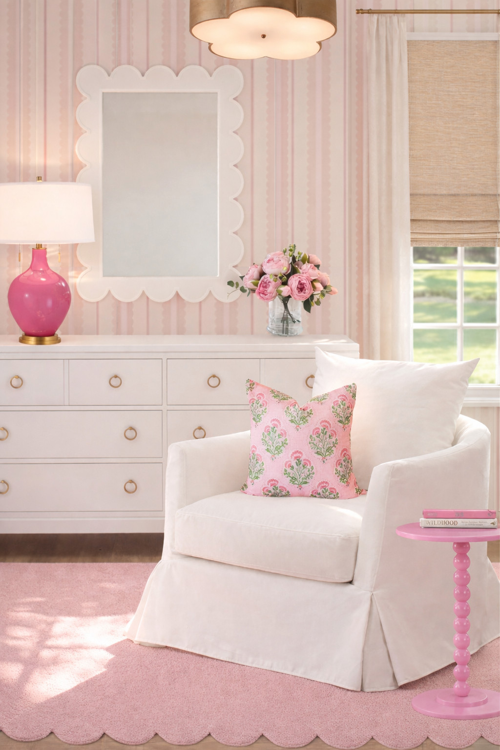 A fun and bright pink bedroom for the girlies 

#bedroom #dresser #wallpaper #Girls #kidsbedroom #homedecor  

 #LTKHome #LTKSaleAlert #LTKKids