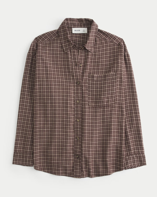 Oversized Flannel Shirt | Hollister (US)