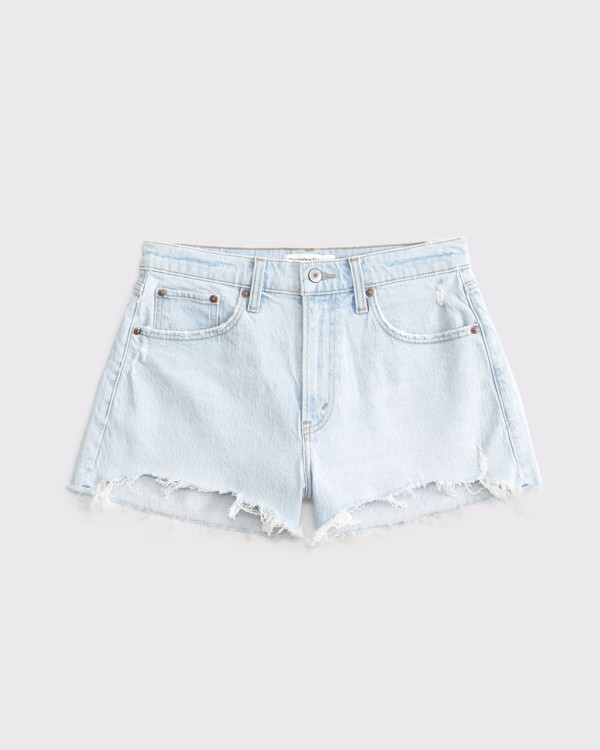 Curve Love High Rise Mom Short | Abercrombie & Fitch (US)