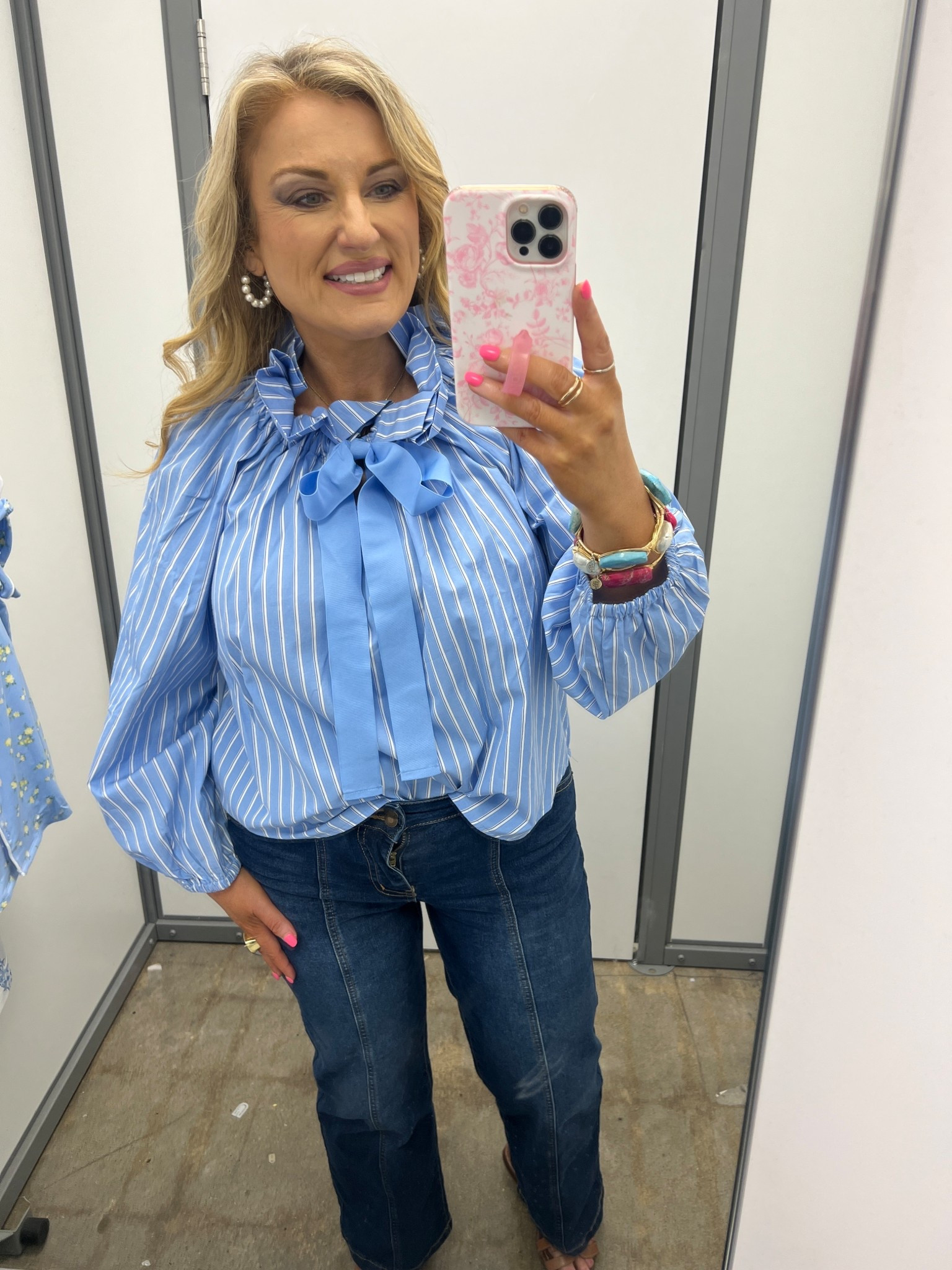 Blue blouse available in blue or pistachio, sizes XS-XXL

I’m wearing  medium 

#LTKSaleAlert #LTKOver40 #LTKootd
