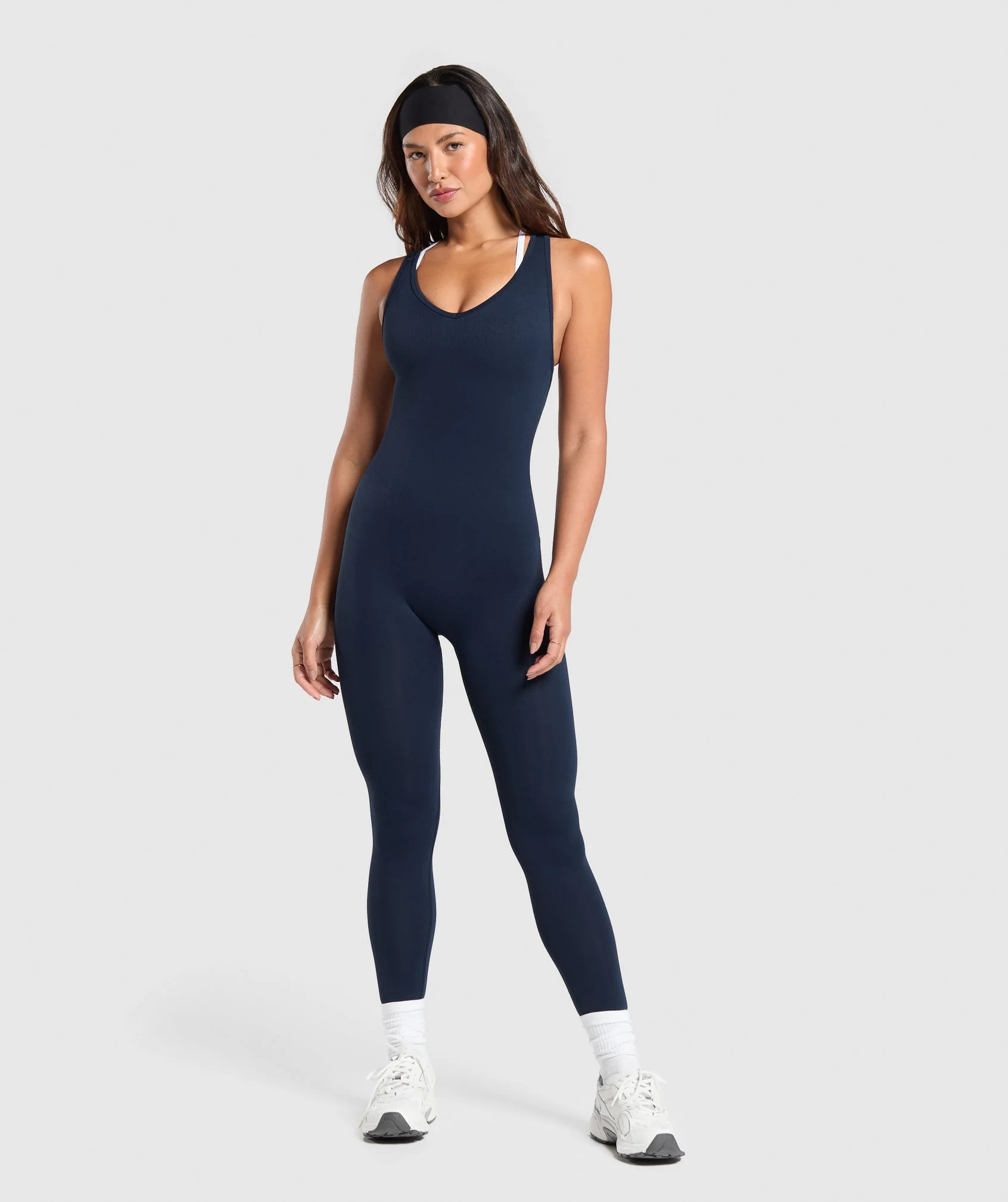 Gymshark Everyday Seamless All in One - Navy | Gymshark UK