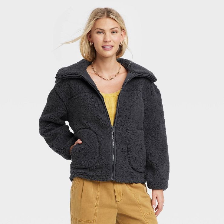 Women's Sherpa Anorak Jacket - Universal Thread™ | Target