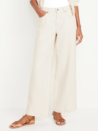 Mid-Rise Baggy Wide-Leg Jeans | Old Navy (US)