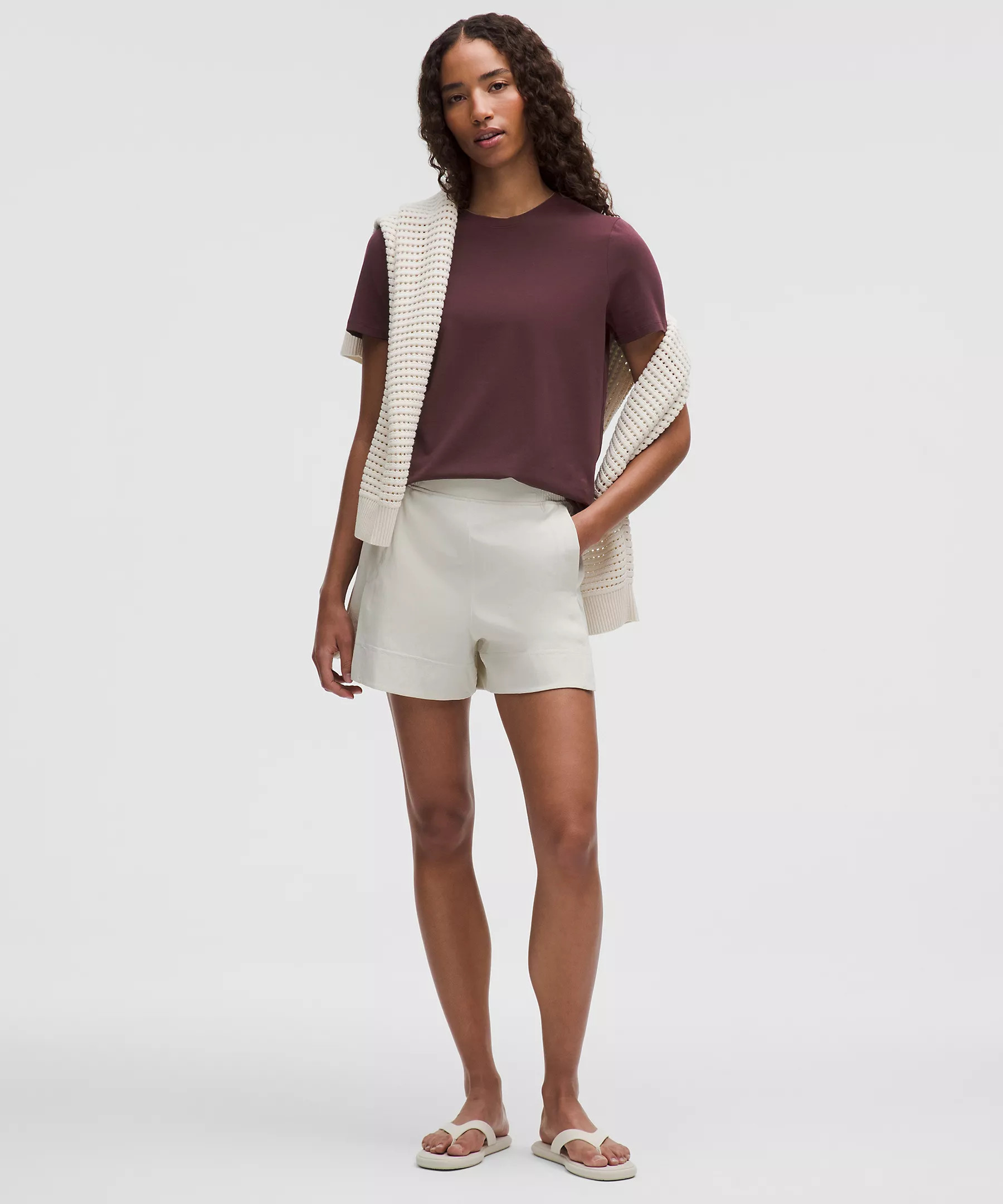 Love Curved-Hem Crewneck T-Shirt | Lululemon (US)