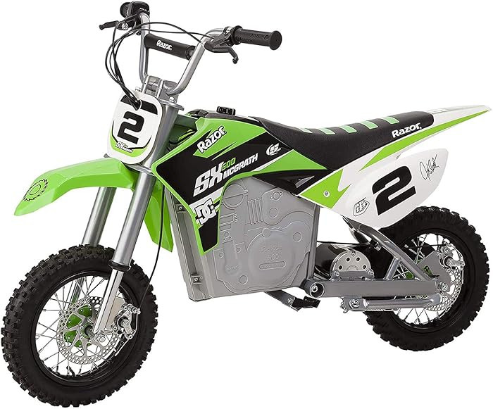 Razor Dirt Rocket SX500 McGrath Electric Motocross Bike for Kids Ages 14+ - 40 mins of Ride Time,... | Amazon (US)
