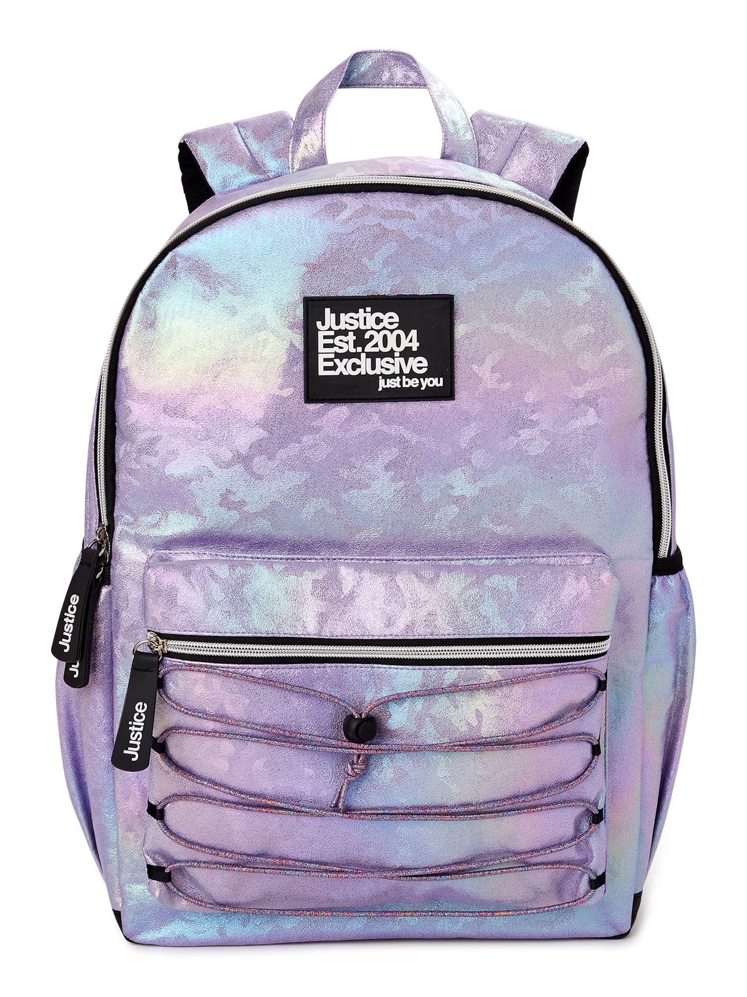 Justice Kids’ Backpack with Bungee Metallic Leopard | Walmart (US)