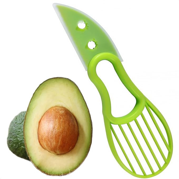 Avocado Peeler 3 In 1 Avocado Slicer Tool - Three in One Avocado Slicer - Green Avocado Cutter an... | Amazon (US)