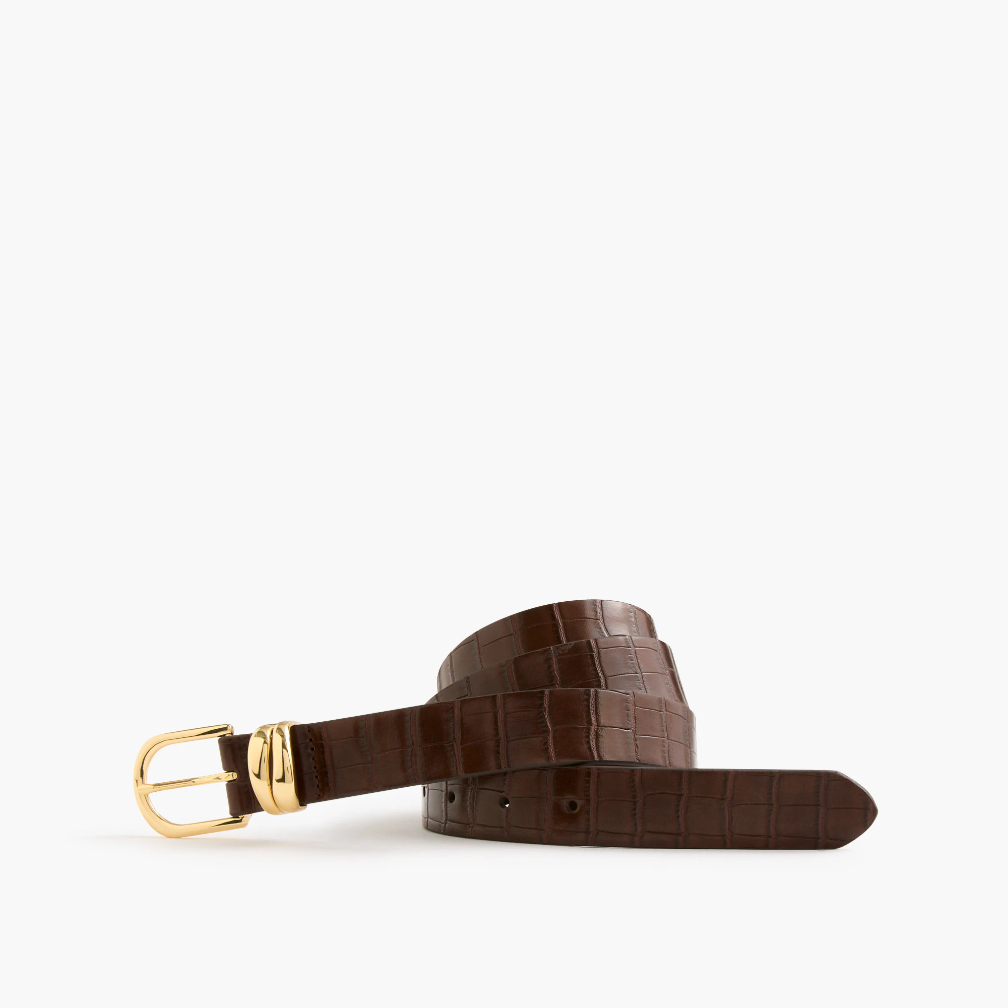 Novelty faux-croc keeper belt | J.Crew Factory