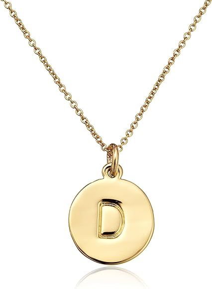kate spade new york Gold-Tone Alphabet Pendant Necklace, 18" | Amazon (US)