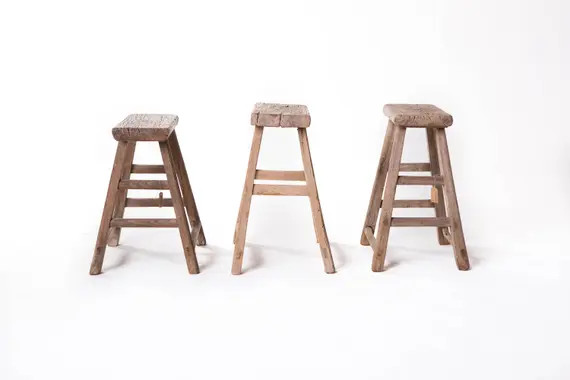 Chinese Old Antique Wooden Stool  Unique Pieces Imported - Etsy | Etsy (US)