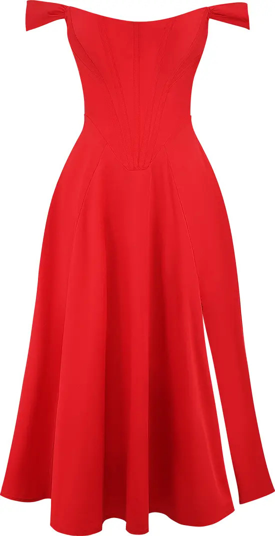 Saira Floral Lace-Up Corset Cocktail Dress | Nordstrom